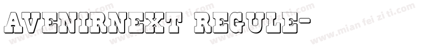 avenirnext regule字体转换
